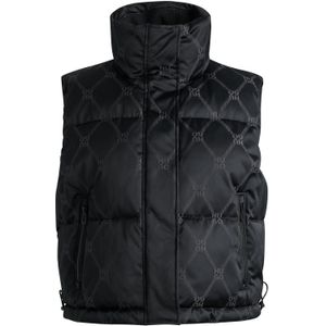Waterafstotende bodywarmer met kenmerkende kettingjacquard