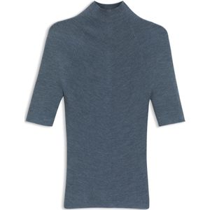 Trui van merinowol met hoge hals