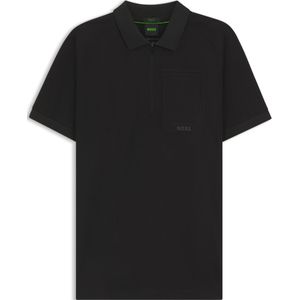 BOSS - Poloshirt - Grijs - Katoen - Korte Mouwen