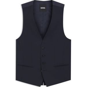 Slim-fit gilet van stretchwol