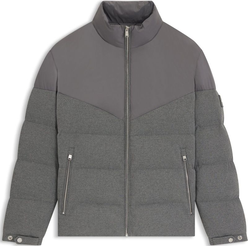 BOSS - H-CLANELLO1 - Gewatteerd Jack - Regular Fit - Waterdicht - Geborsteld Flanel