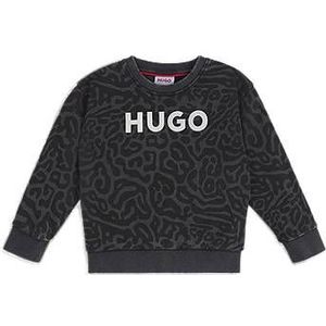Kindersweater met luipaardprint en rits achter