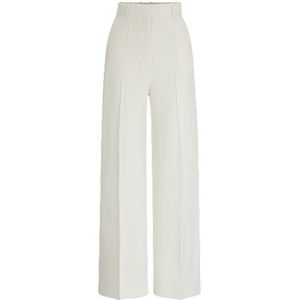 Relaxed-fit broek met hoge taille en wijde pijpen