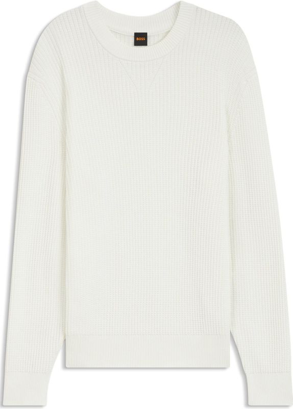 BOSS Menswear - Gebreide Trui - Katoenmix - 3D-gebreide Structuur