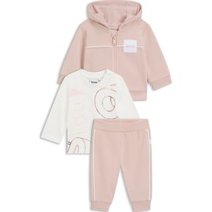 Driedelig joggingpakje voor baby’s, set in een cadeaubox