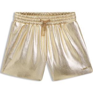 Goudkleurige kindershort met aansnoerbare taille