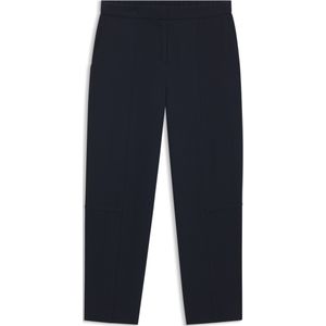 Relaxed-fit broek van kreukbestendige crêpe