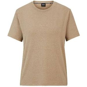 Regular-fit T-shirt van stretchjersey met logostiksel