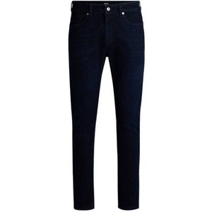 Slim-fit jeans van superzacht donkerblauw denim