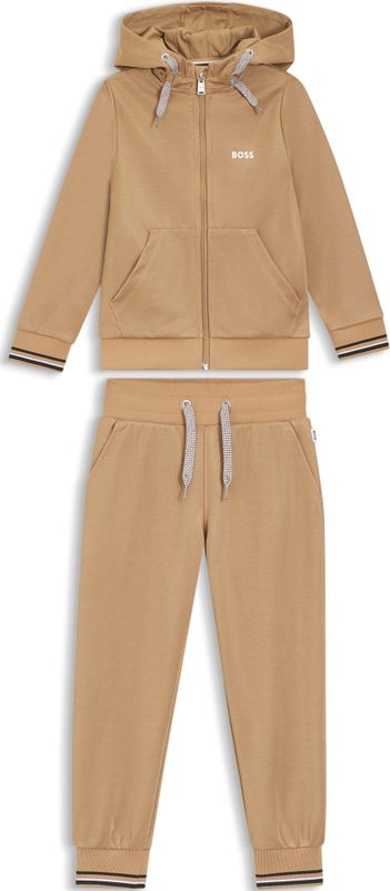 BOSS Kidswear - Trainingspak - Katoenmix - Met Logodetails