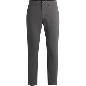 Regular-fit broek van elastisch katoenen satijn