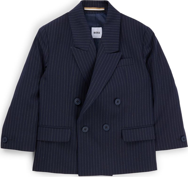 Kindercolbert van gestreepte stretchdobby