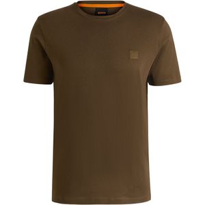 T-shirt van katoenen jersey met logopatch