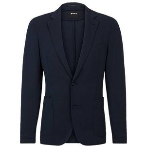 Slim-fit colbert van seersucker met hoogwaardige stretch