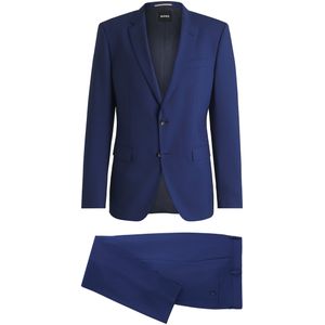 Tweedelig slim-fit pak van stretchwol