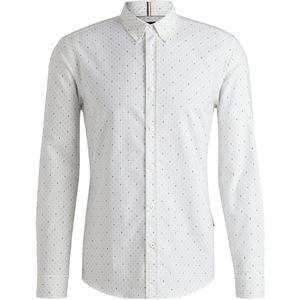 Slim-fit overhemd van Oxfordkatoen met print