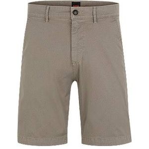 Slim-fit shorts van katoenen twill met stretch