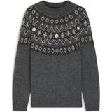 BOSS - Relaxed-fit - Gebreide Trui - Fair Isle-patroon