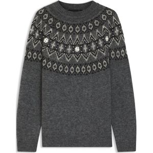 BOSS - Relaxed-fit - Gebreide Trui - Fair Isle-patroon