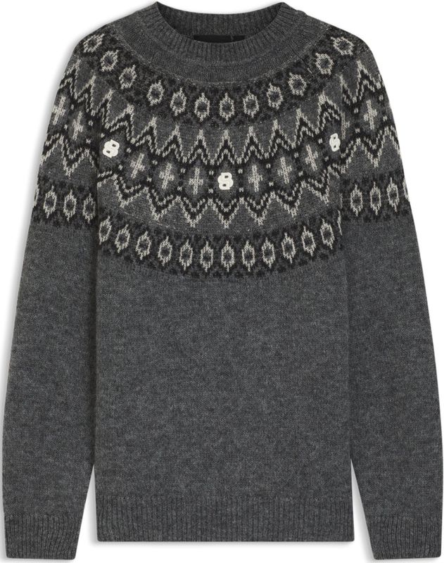 BOSS - Relaxed-fit - Gebreide Trui - Fair Isle-patroon