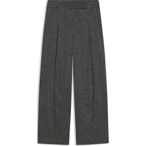 Oversized-fit broek van stretchmateriaal met structuur