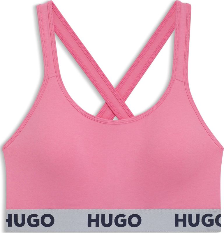 Hugo - 10241852 01 - Bralette - Zwart - Vaste Gewatteerde Sportbeha