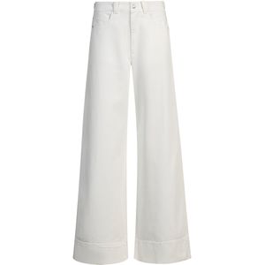 Relaxed-fit broek van katoenen twill