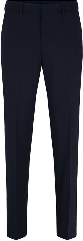 BOSS - Regular-fit Broek - Stretchmateriaal - Microdessin
