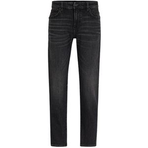 Regular-fit jeans van comfortabel zwart stretchdenim