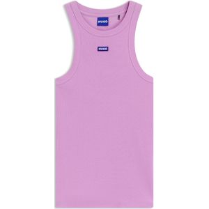 HUGO - Easy 10257055 - Mouwloos T-shirt - Blauw - Katoen