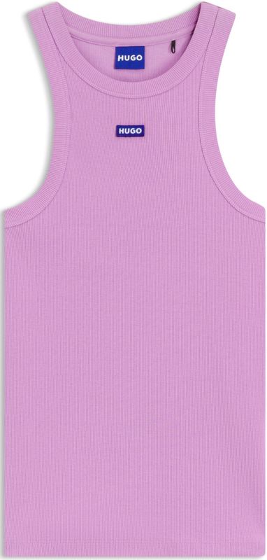 HUGO - Easy 10257055 - Mouwloos T-shirt - Blauw - Katoen