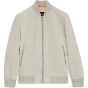 Regular-fit jas van suède