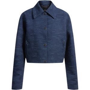 Relaxed-fit blazer met bloemenstructuur