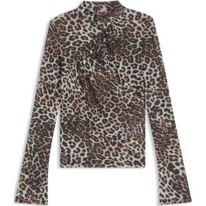 Hugo - Dardonnay 10274830 01 - Top - Luipaardprint - Slim Fit