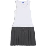 Jerseyjurk - Gelaagde Look - Color-Blocking - Katoen - Mouwloos