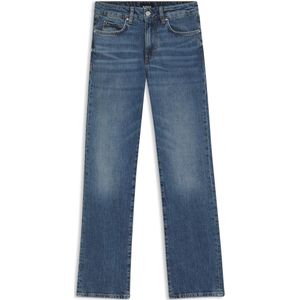 BOSS - Slim-fit Jeans - Blauw-gemarmerd - Stretchdenim
