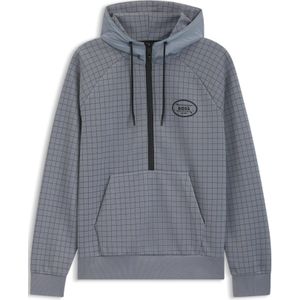 BOSSvoor mannen. 50543465 Sweatshirt met navy golfillustratie (L), Casual, Polyester, Marineblauw