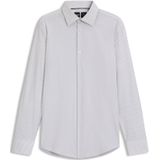 BOSS - Slim-fit Overhemd - Gestreept - Hoogwaardig Stretchmateriaal