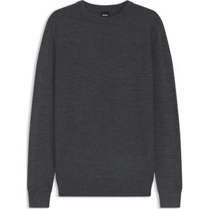 Trui met gemengde structuren in een scheerwolmix