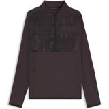 Sportief sweatshirt van sneldrogend materiaal met print en korte rits