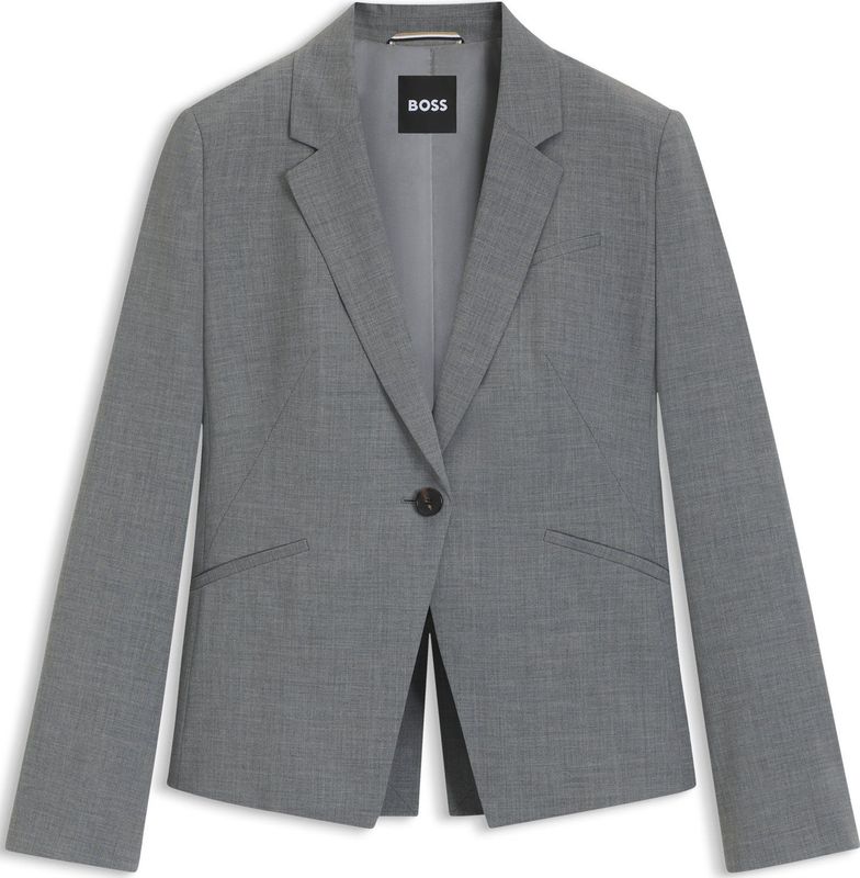 BOSS - Slim-fit Blazer - Gemêleerde Scheerwol
