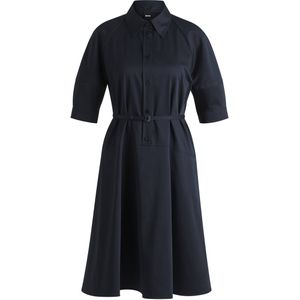 BOSS - Overhemdjurk - Stretchkatoen - Halve Sluiting