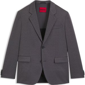 Modern-fit colbert van geruit stretchmateriaal