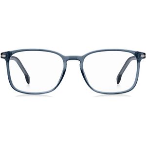 BOSS - Optisch Montuur - Blauw - Acetaat - Zilverkleurige Scharnieren
