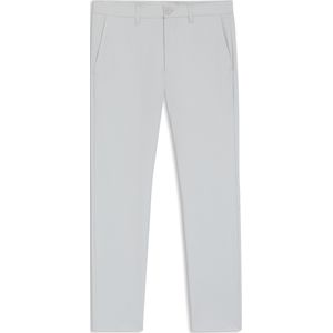 Slim-fit chino van seersucker met stretch