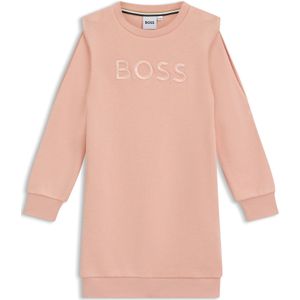 Sweaterjurk voor kinderen van katoenmix met logo