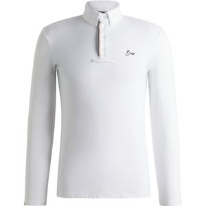 Wedstrijdshirt voor ruiters van sneldrogend stretchmateriaal