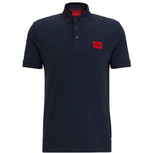 Slim-fit polo van katoenpiqué met logolabel