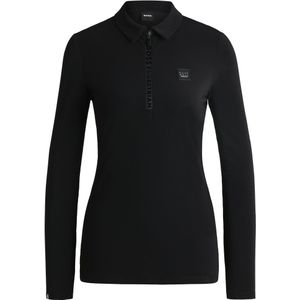 Trainingsshirt van stretchpiqué voor ruiters