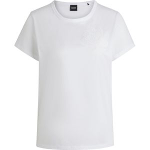 BOSS - T-shirt - Gemerceriseerd Katoen - Met Logomotief
